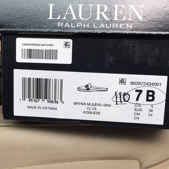 Ralph Lauren suede mule drivers - Picture 5 of 6